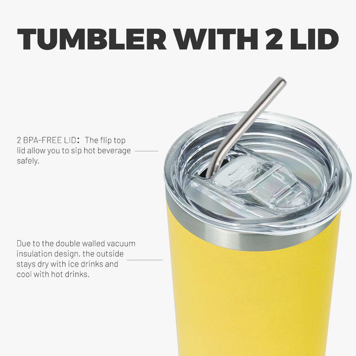 BJPKPK 20 oz Skinny Tumbler With Lid