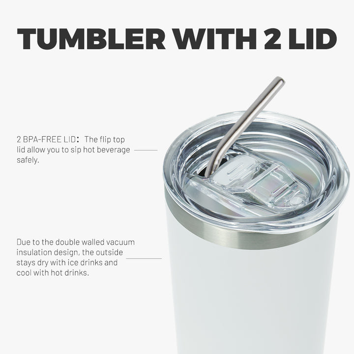 BJPKPK 20 oz Skinny Tumbler With Lid