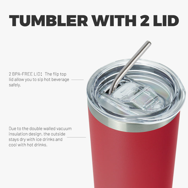 BJPKPK 20 oz Skinny Tumbler With Lid