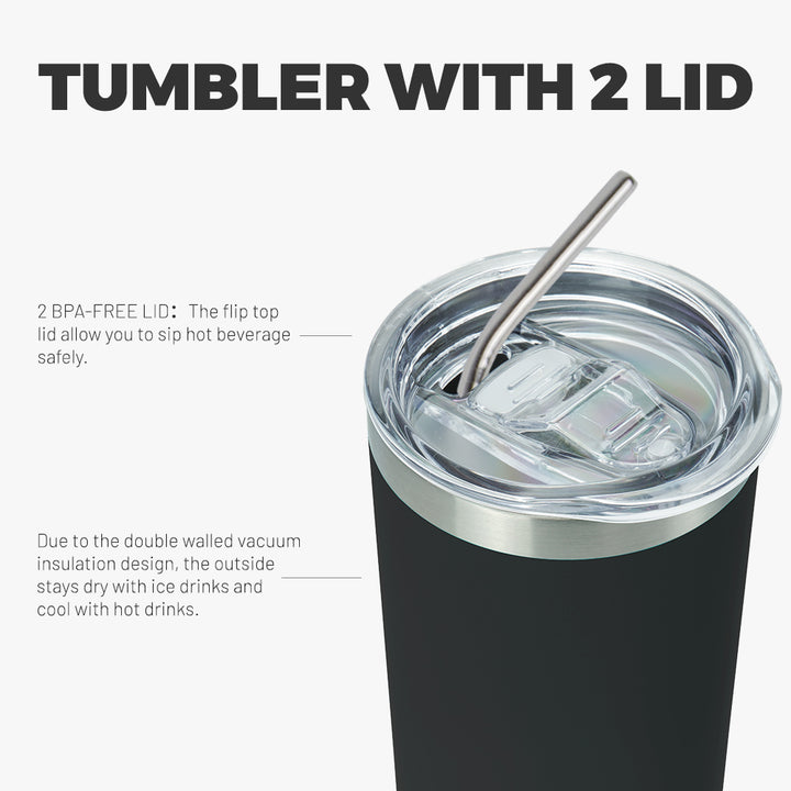 BJPKPK 20 oz Skinny Tumbler With Lid