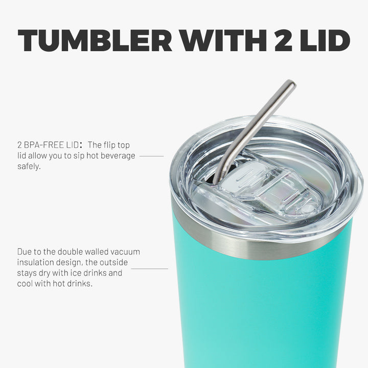 BJPKPK 20 oz Skinny Tumbler With Lid