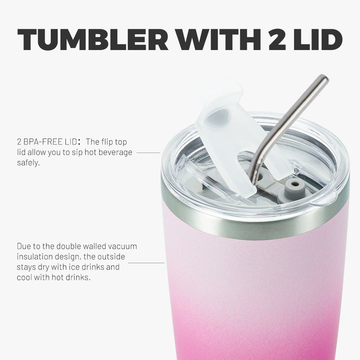 BJPKPK Stainless Steel Tumbler with Lid