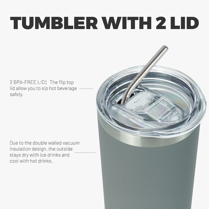 BJPKPK 20 oz Skinny Tumbler With Lid