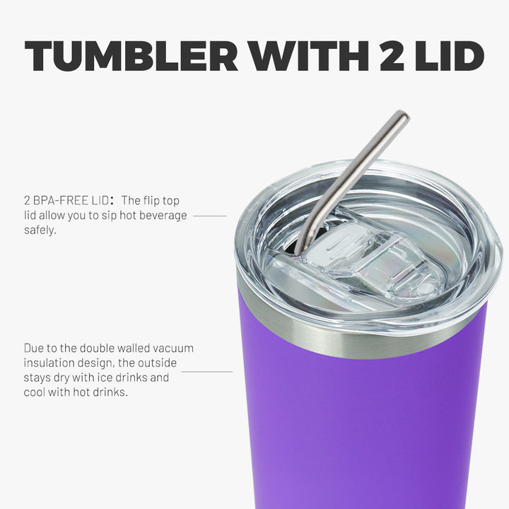 BJPKPK 20 oz Skinny Tumbler With Lid