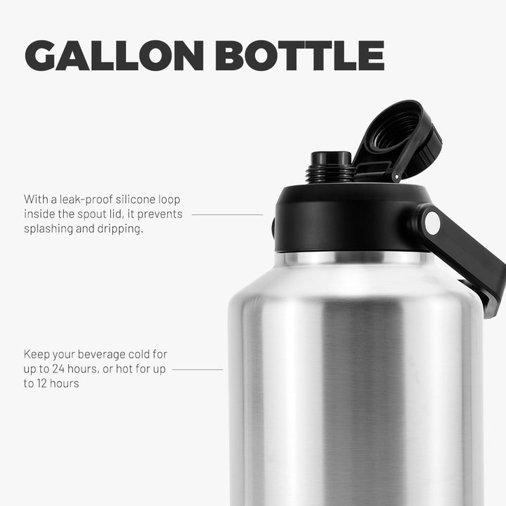 BJPKPK Gallon Water Bottle with Ergonomic Handle