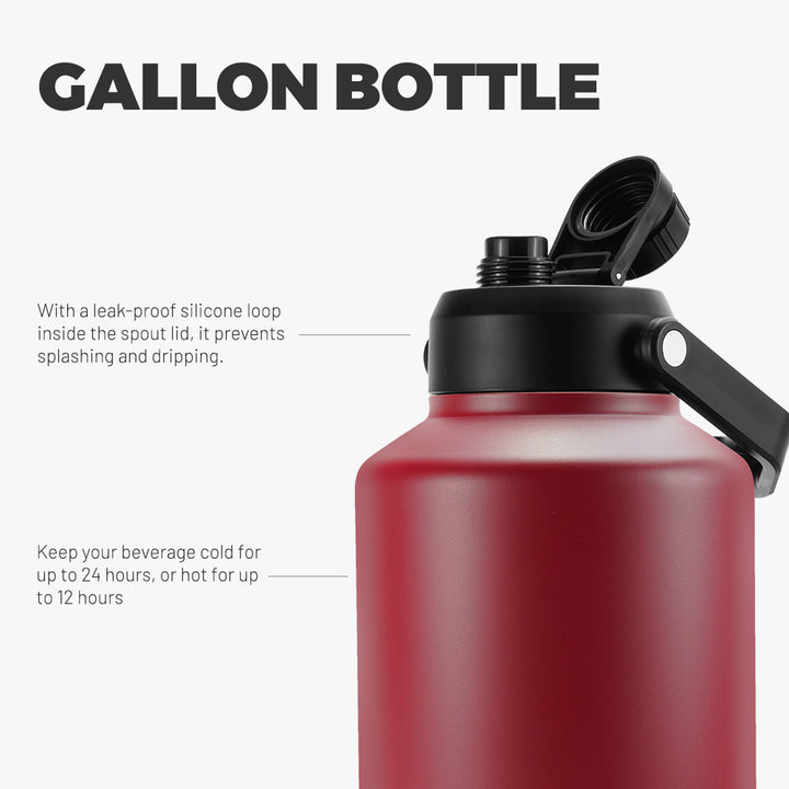 BJPKPK Gallon Water Bottle with Ergonomic Handle