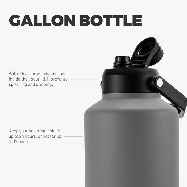 BJPKPK Gallon Water Bottle with Ergonomic Handle