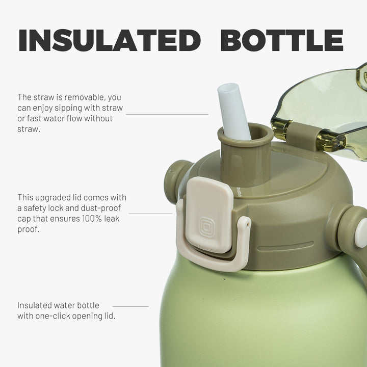 BJPKPK Insulated Water Bottles with Straw