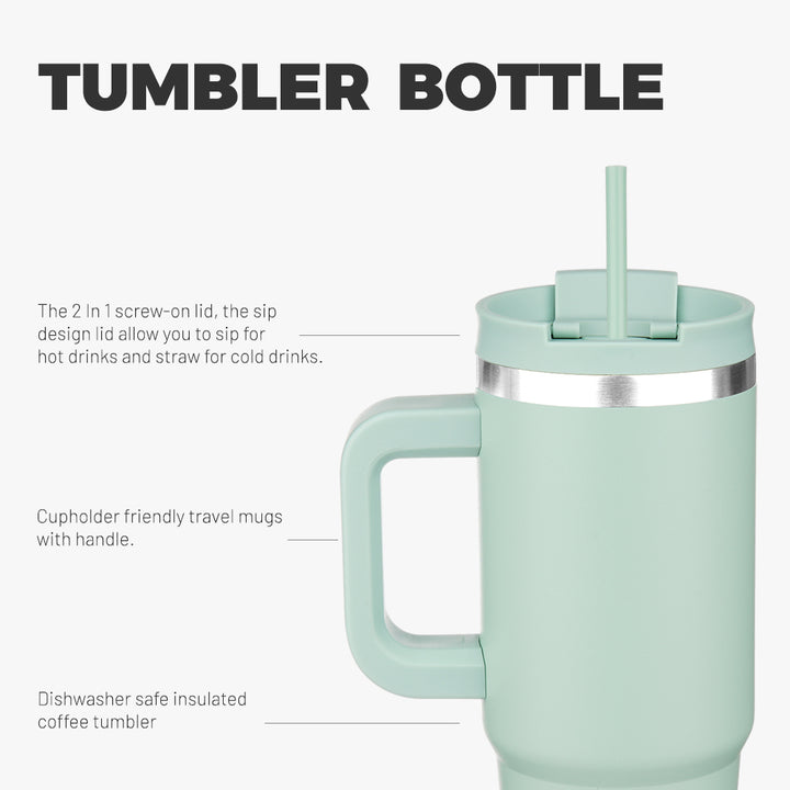 BJPKPK Insulated Tumblers With Handle And Straw