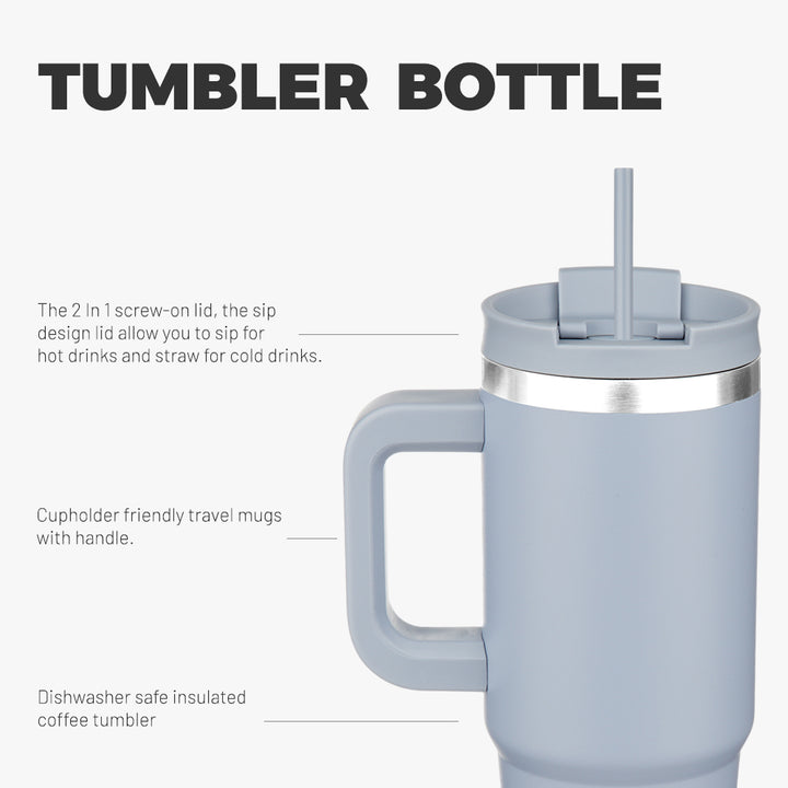 BJPKPK Insulated Tumblers With Handle And Straw