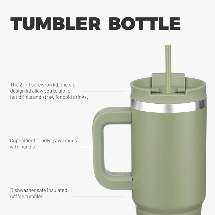 BJPKPK Insulated Tumblers With Handle And Straw