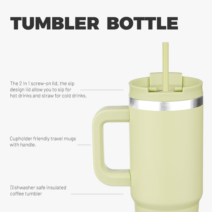 BJPKPK Insulated Tumblers With Handle And Straw