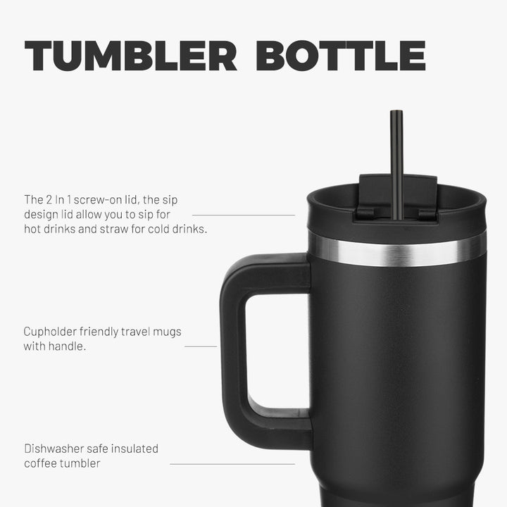BJPKPK Insulated Tumblers With Handle And Straw