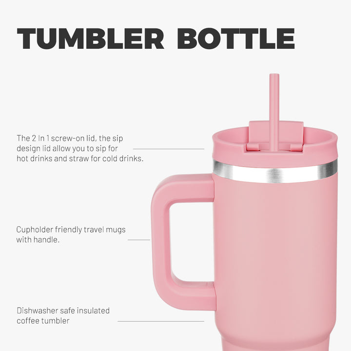 BJPKPK Insulated Tumblers With Handle And Straw