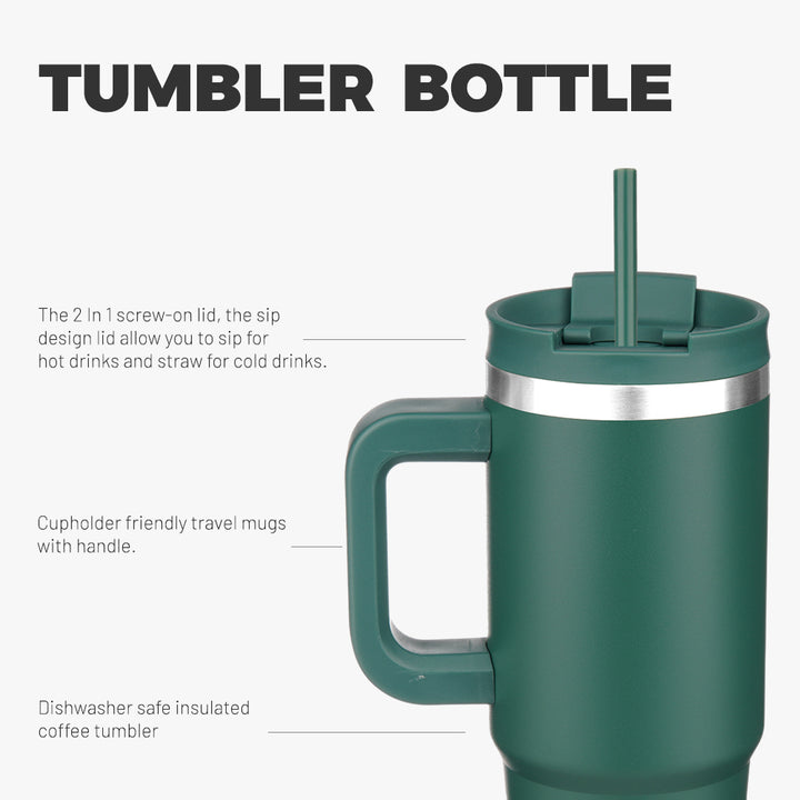 BJPKPK Insulated Tumblers With Handle And Straw