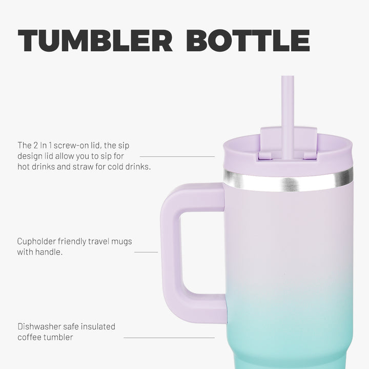 BJPKPK Insulated Tumblers With Handle And Straw