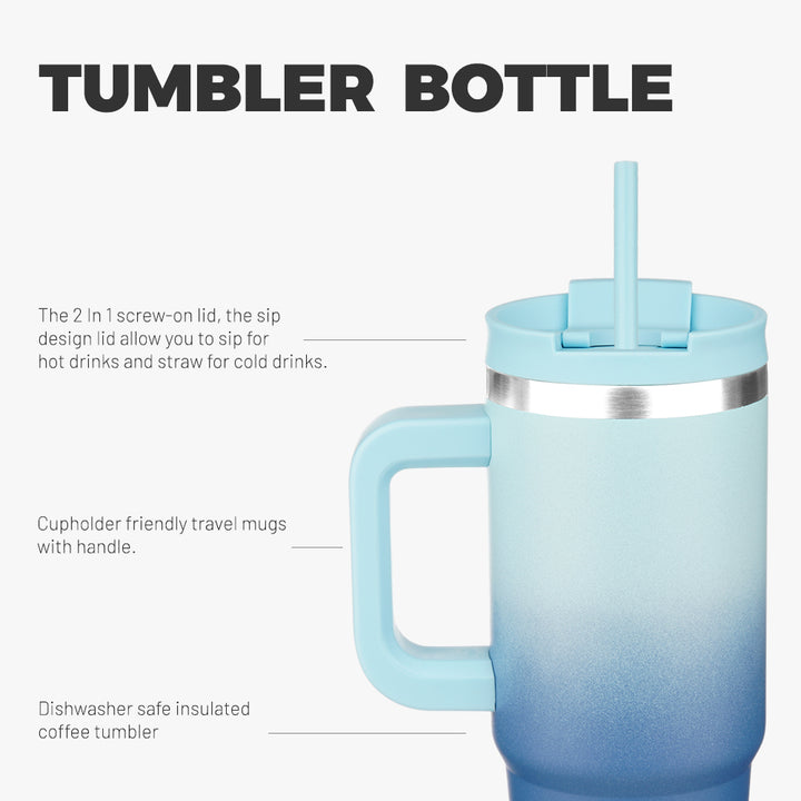 BJPKPK Insulated Tumblers With Handle And Straw
