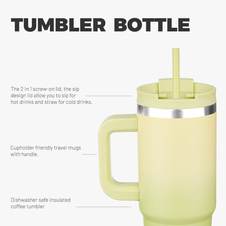 BJPKPK Insulated Tumblers With Handle And Straw
