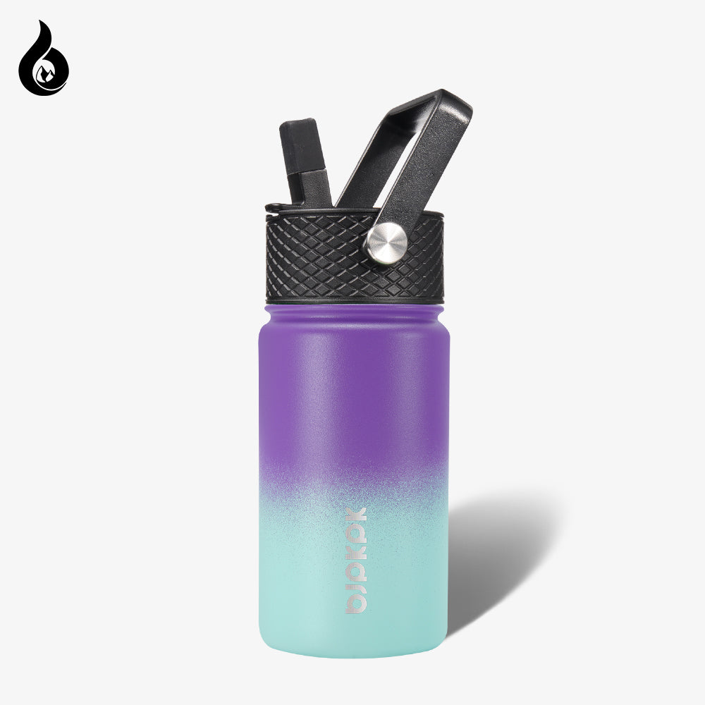 BJPKPK Insulated Cute Water Bottle with Straw Lid, 15oz