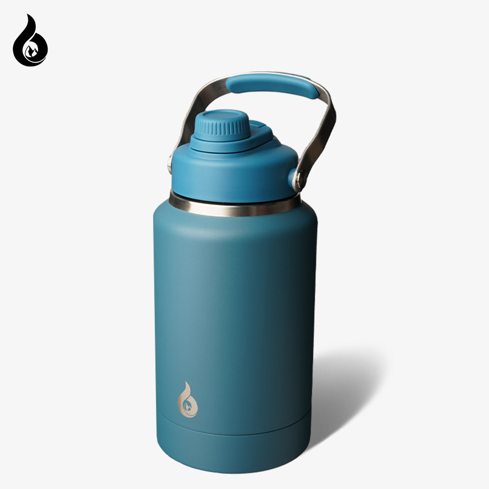 BJPKPK Half Gallon Insulated Water Bottles, Water Jug with Metal Handl